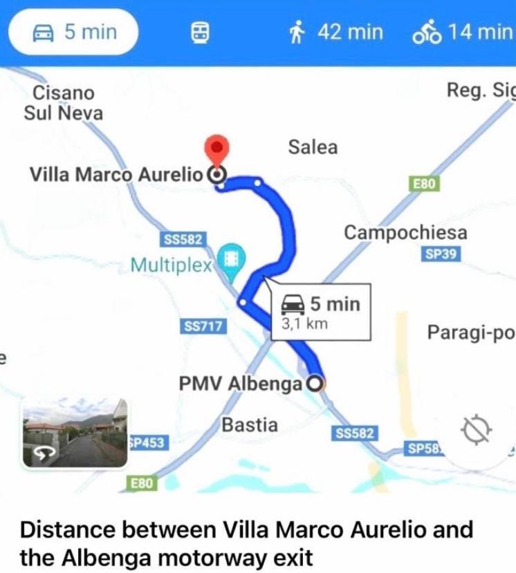 Villa Marco Aurelio Cisano sul Neva エクステリア 写真
